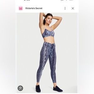 Victoria Secret Love Cloud Crossover Legging and bra in color Ombré Snake